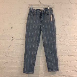 Pacsun mom jean striped denim brand new with tags